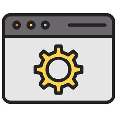 Web optimization Icon Element For Design