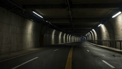 Urban tunnel scene.