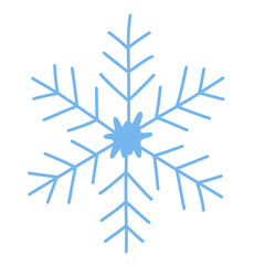 Blue snowflake 