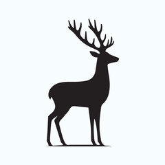 Deer logo  deer icon  deer head  vector Collection of black deer icons.Logo of deer.Deer simple icon.Reindeer vector symbols.Set of deers.