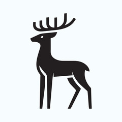 Deer logo  deer icon  deer head  vector Collection of black deer icons.Logo of deer.Deer simple icon.Reindeer vector symbols.Set of deers.
