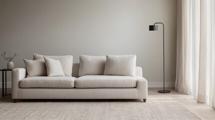Fototapeta premium white sofa in a room