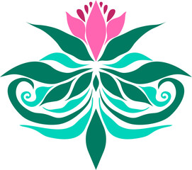 abstract floral design