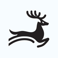 Deer logo  deer icon  deer head  vector Collection of black deer icons.Logo of deer.Deer simple icon.Reindeer vector symbols.Set of deers.
