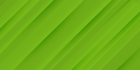 Geometric Green Background with Diagonal Stripes and Gradients. Vector Minimalist Backdrop for Irish St. Patrick Day