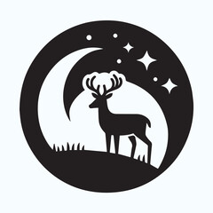 Deer logo  deer icon  deer head  vector Collection of black deer icons.Logo of deer.Deer simple icon.Reindeer vector symbols.Set of deers.