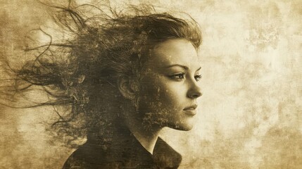 vintage-style photograph with heavy vignette, sepia tones, and scratched texture. nostalgic imagery evoking memories of bygone eras and antique photography techniques.