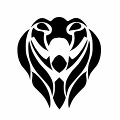 illustration vector graphic of tribal art design snake head tattoo