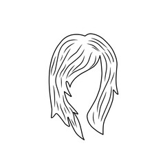 illustration of woman's hairline