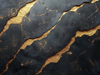 Fototapeta premium luxurious gold and black marble background with a square frame creating a rich and elegant design the contrast emphasizes sophistication and style suitable for premium branding