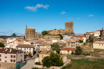 View of the town of Luesia. Zaragoza, Aragon, Spain.