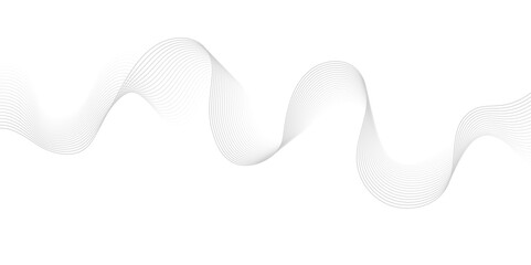 Abstract gray wave dynamic curve lines background. Energy technology concept modern backdrop design for business, presentation, banner.