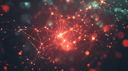 Abstract Connections with Red and Blue Points of Light