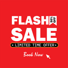Flash Sale Discount Offers with premium vector design  Boost your sales