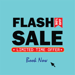 Fototapeta premium Flash Sale Discount Offers with premium vector design Boost your sales