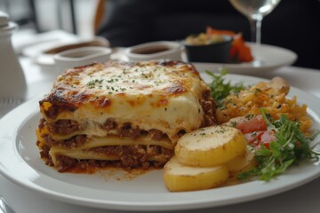 Classic Italian Beef Lasagna Recipe Easy Delicious Homemade Comfort Food, Creamy Bchamel Sauce, Mozzarella, Rich Meat Ragu, Perfect for Dinner Parties or Weeknight Meals