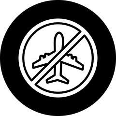 No Travelling Icon Design