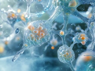 Microscopic Visualization of Nutrient Transport Through Cellular Networks