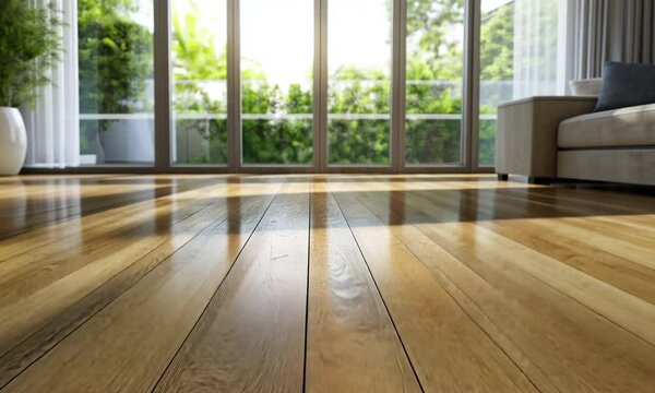 Sunlight on Wooden Floor