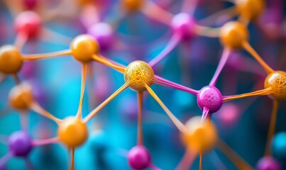 Concept of neurodiversity represented by an abstract network of interconnected lines, symbolizing the variety and complexity of human minds and the cognitive diversity in our society. Generative AI