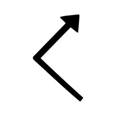 Hand drawn doodle arrows silhouette for business infographic