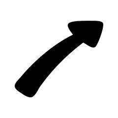 Hand drawn doodle arrows silhouette for business infographic