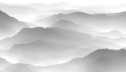 mountains and clouds