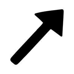 Hand drawn doodle arrows silhouette for business infographic