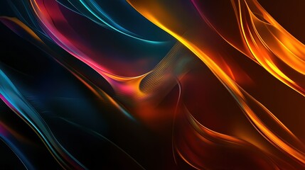 Naklejka premium Metallic liquid background, Abstract neon texture. Rainbow 3d holographic foil, Wavy glossy surface in blue and purple colors