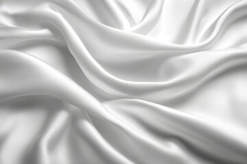 Obraz premium White satin, silk, texture background. A concept of white flag, Generative AI