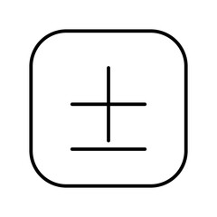 plus minus line icon