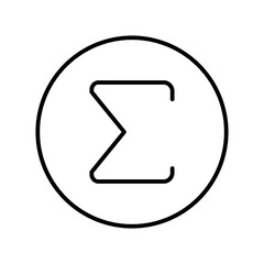 sigma line icon