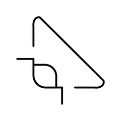 triangle line icon