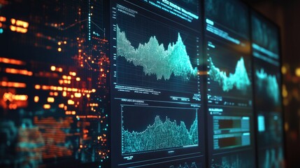 Earthquake early warning system display, showing seismic activity data and alert levels