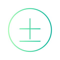 Obraz premium plus minus gradient icon