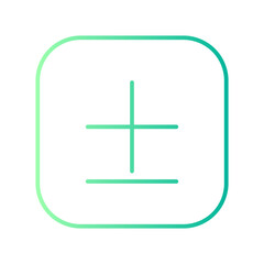 Obraz premium plus minus gradient icon