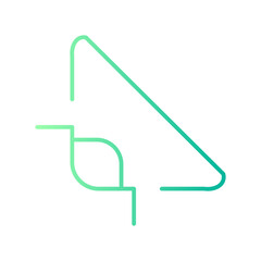 triangle gradient icon