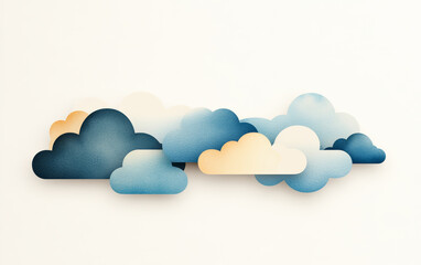 Fototapeta premium Traditional Chinese element cloud art background 