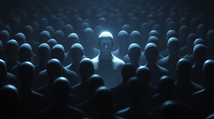 Fototapeta premium Standing out from the crowd