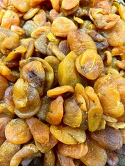 dried fruits background dried apricots