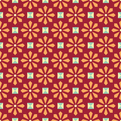 colorful seamless floral pattern design for decorating wallpaper wrapping paper fabric backdrop and etc.
