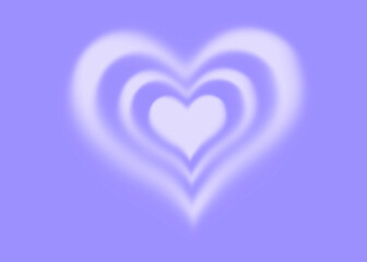 Heart purple whote aura background