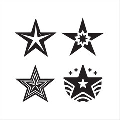 Obraz premium Star icon vector art illustration