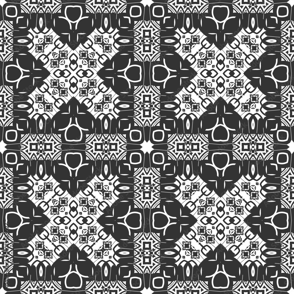 Aufkleber seamless monochrome pattern with stylized cross-shaped elements and imitation of openwork sweater em