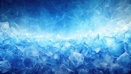 Fototapeta premium Abstract blue ice texture background in blue and white gradient