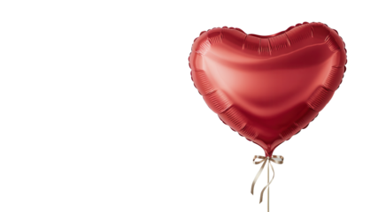 A red balloon isolated on transparent background PNG