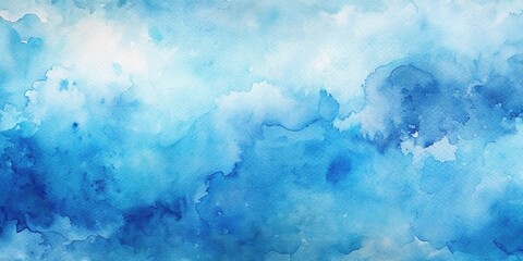 Obraz premium Abstract blue watercolor background wallpaper