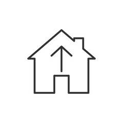 Home icon. Real estate symbol modern, simple, vector, icon for website design, mobile app, ui. Vector Illustration