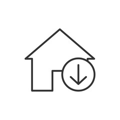 Home icon. Download symbol modern, simple, vector, icon for website design, mobile app, ui. Vector Illustration