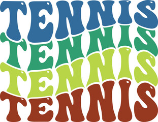 Tennis players retro vintage t-shirt design vector image